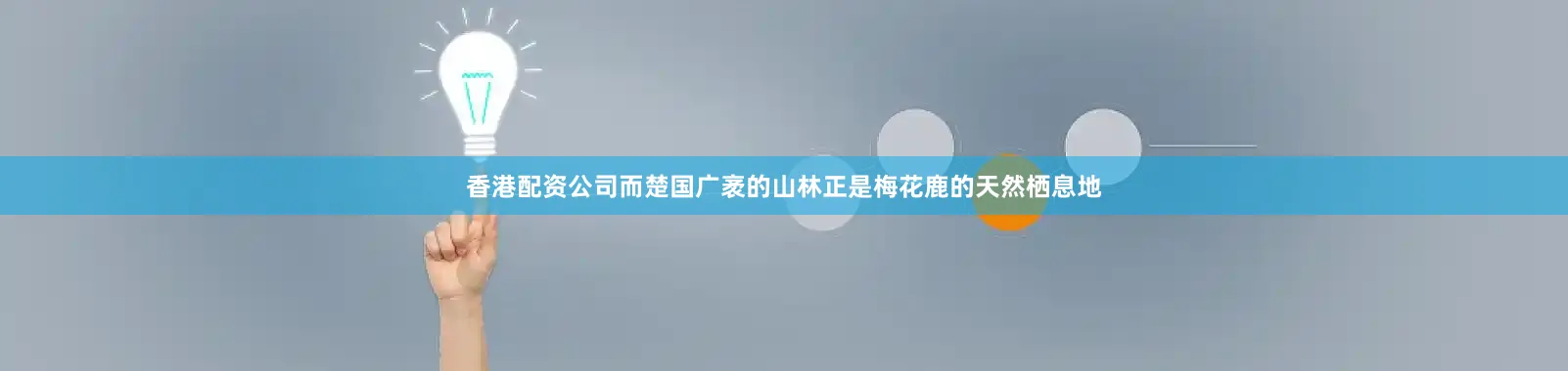 香港配资公司而楚国广袤的山林正是梅花鹿的天然栖息地